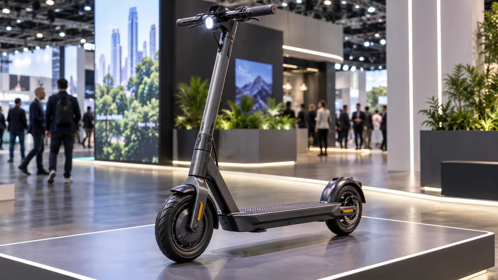 Pure Electric Tuning: Servicetechniker prüft das Fahrzeug auf einer Werkbank in der Werkstatt. KI-generiertes Symbolbild · redaktionell geprüft.